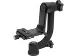 Testa Del Treppiede Cardanico - Testa Panoramica - Base E Braccio Verticale Girevoli A 360° - Portata 20 Kg - Filettatura 1/4'' (0,635 Cm) - Altezza 21 Cm - Manuale