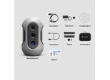 3Dmakerpro Mole Premium, Scanner 3D Portatile, Precisione 0,05 Mm, Risoluzione 0,1 Mm, 10 Fps, Scansione Di Oggetti Neri, Per Stampanti 3D