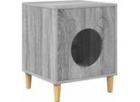 Vidaxl Casetta Per Gatti Grey Sonoma 42,5 X 40 X 52,5 Cm Materiale A Base Di Legno