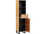 Vidaxl Mobile Da Bagno Marrone 38 X 33 X 160 Cm In Legno Massiccio Di Mango