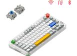 Nuphy Kick75 Tastiera Meccanica Senza Fili Ad Alto Profilo, Layout 75% Ansi, 80 Tasti, Nuphyio / Argento