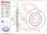 2X Brembo 09.9727.14 Disco Freno Asse Anteriore