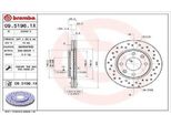 2X Disco Freno Brembo 09.5196.1X Per Peugeot 206 Hatchback (2A/C) 34Mm