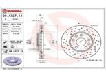 2X Disco Freno Brembo 09.A727.1X Per Renault Megane Iii Grandtour (KZ0/1) 44Mm