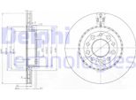 2X Disco Freno Delphi BG3995 Per Alfa Romeo 159 Sportwagon (939) 159 (939)