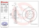 2X Disco Freno Brembo 09.B647.21 Per Dodge Caliber 46Mm 276Mm