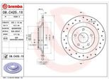 2X Disco Freno Brembo 08.C425.1X Per Mazda CX-5 (Ke Gh) CX-5 (Kf) CX-30 (Dm)