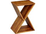 Tavolo Pieghevole X 43X60X30 Cm In Legno Massiccio Di Sheesham | Wohnling
