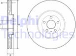 2X Disco Freno Delphi BG9233C Per Volvo XC90 Ii (256) XC60 Ii (246) 48Mm 366Mm