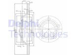 2X Disco Freno Delphi BG2987 Per Audi A4 Berlina (8D2 B5) A4 Avant (8D5 B5)