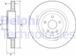 2X Disco Freno Delphi BG9221C Per Tesla Model S (5YJS) 66 3Mm 365Mm