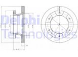 2X Disco Freno Delphi BG4285 Per Mitsubishi Canter (FB7 FB8 FE7 FE8) Vii