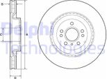2X Disco Freno Delphi BG9175C Per MERCEDES-BENZ Classe M (W166) 54 5Mm