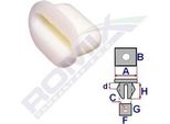 10X Romix 15074 Clip Modanatura Decorativa/Protettiva