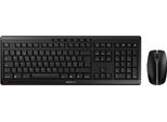 Cherry Stream Desktop - Set Tastiera E Mouse - Senza Fili - 2,4 Ghz - Svizzera - Interruttore A Chiave: Cherry Sx - Nero
