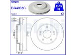 2X Disco Freno Delphi BG4935C Per Mitsubishi L 200 / Triton Pickup (Ka_T Kb_T)