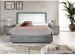 Letto Letti Da Camera Letto Matrimoniale Moderno In Legno Grigio 160X200 Nuovo