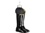 Brubaker Stivali Da Equitazione Con Elmetto Nero Guaina Natalizia In Vetro - Statuina Per Decorazione Albero Di Natale Ciondolo Per Decorazione Albero Dipinto A Mano