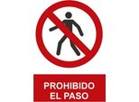 Cartello Di Divieto "No Trespassing"" (Pvc 0,7Mm) 30X40Cm"