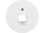 Placca Centrale Polare Bianca/Lucida Per Presa Uae - Placca Centrale Uae / Iae (Isdn) 14072089