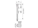 Wirquin Jollyfill Universale 3/8" Valvola Di Ingresso Telescopica Riempimento Ingresso Inferiore"
