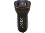 Myway Caricabatterie Da Auto Da 3,1A Nero Taglia Unica / Spina Ue 220V Nero Taglia Unica