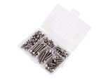 Set Di Dadi A Vite M5, Set Di Dadi Esagonali, Bulloni In Acciaio Inossidabile 304, Set Di Assortimento Di Dadi A Vite M5, Kit Di Fissaggio A Vite M5, Set Di Dadi A Vite In Acciaio Inossidabile