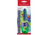 Faber-Castell 111519 FABER-CASTELL Set Di Scrittura Dino, Blu, 4 Pezzi