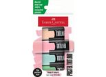 FABER-CASTELL Textmarker Txtlnr Pastell 4Er Kartonetui