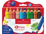 Faber-Castell 110636 FABER-CASTELL Matita Colorata Triangolare Grippy, Confezione Da 10 Pezzi