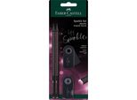 FABER-CASTELL 118296 FABER-CASTELL Midnight Rose Bleistift-Set B Schwarz/Rose, 1 Set