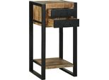 Vidaxl Tavolino Marrone 40 X 40 X 80 Cm Legno Massiccio Di Mango Grezzo