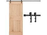 Kit Di Ferramenta Per Porte Scorrevoli A Fienile Vevor 10FT, Capacità Di Peso Di 330 Libbre, Compatibile Con Porte A Fienile Scorrevoli Singole Di Larghezza Massima Di 60 Pollici E Spessore Da 1-3/8 A 1-3/4 Pollici, Binari Durevoli E Rullo A Forma Di I, Nero