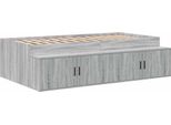 Syfax™ Struttura Del Letto Grigio Sonoma 80 X 200 Cm Legno Multistrato