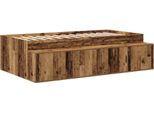 Syfax™ Struttura Del Letto Legno Vecchio 80 X 200 Cm Legno Multistrato
