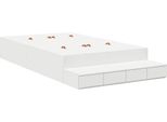 Syfax™ Struttura Letto Con Contenitore Bianco 120 Cm Legno Multistrato