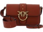 Pinko Borsa A Tracolla Love One Mini Slouchy Fl Marrone Aragona - Antique Gold Terracotta