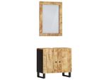 Syfax™ Set Mobili Da Bagno 2Pz In Legno Massello Di Mango