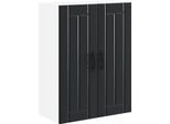 Vidaxl Mobiletto Da Cucina Nero 60 X 31 X 80 Cm In Legno