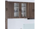 Vidaxl Armadio Da Cucina Con Anta 2 Pezzi Aspetto Rovere Marrone 40 X 31 X 80 Cm