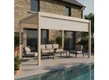 Pergola Bioclimatica Autoportante Motorizzata 3 X 4M E 1 Tenda Da Sole - Oviala Kavala
