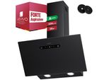 Levivo Cappa Aspirante Senza Cornice A+++ Da 60 Cm Per Ricircolo Ed Espulsione, Portata D’Aria 420 M³/H, 3 Livelli & Booster, 2 Led, Cappa Con 2 Filtri A Carboni Attivi