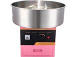 Macchina Per Zucchero Filato Happyment - Professionale - Acciaio Inox - Rosa - Regolabile - Facile Da Usare