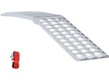 Vidaxl Rampa Di Carico Argento 230 X 44 X 13 Cm Alluminio