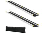 Vidaxl Rampa Per Sedia A Rotelle 2 Pezzi Nero 213,5 X 19,5 X 5,5 Cm Alluminio