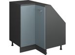 Vicco Mobile Sottotetto Mobile Angolare Rion, 75.6 X 81.6 Cm Con 1 Porta, Blu-Grigio/Antracite/Antracite