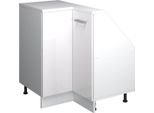 Vicco Mobile Sottotetto Mobile Angolare Rion, 75.6 X 81.6 Cm Con 1 Porta, Bianco Lucido/Bianco/Bianco