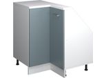 Vicco Mobile Sottotetto Mobile Angolare Rion, 75.6 X 81.6 Cm Con 1 Porta, Blu-Grigio/Bianco/Bianco