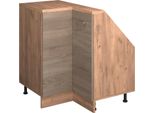 Vicco Mobile Sottotetto Mobile Angolare Rion, 75.6 X 81.6 Cm Con 1 Porta, Rovere Sonoma/Goldkraft/Quercia Dorata