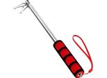 Anley Asta Telescopica Per Bandiere A Mano - Lunghezza 150 Cm - Portatile Con Morsetti - Estensibile In Acciaio Inox Con Impugnatura Antiscivolo - Asta Per Bandiere Pieghevole Con Funzione Di Guida - Asta Per Bandiere Estensibile Con Funzione Di Puntatore